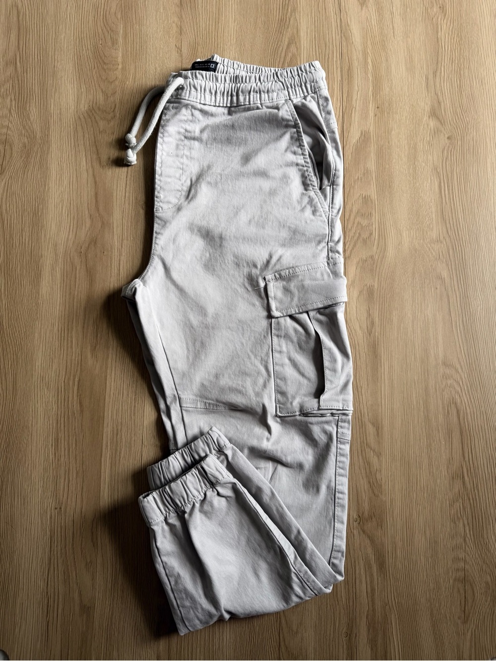 Men's Cargo Jogger Pants - Cream